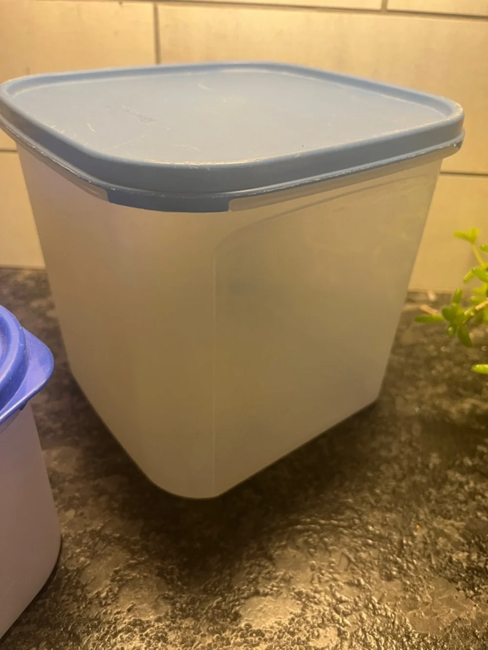 Set of 6 Tupperware Modular Mates Storage Containers. Mixed sizes and colors